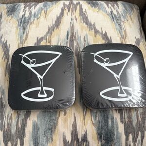 IKEA Black and White Cocktail Coasters